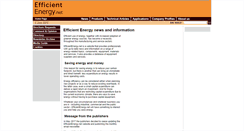 Desktop Screenshot of efficientenergy.net