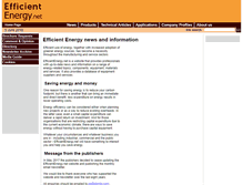 Tablet Screenshot of efficientenergy.net
